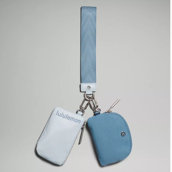lululemon athletica Accessories - NWT Lululemon Athletica Dual Pouch Wristlet in Powder Blue/Utility Blue